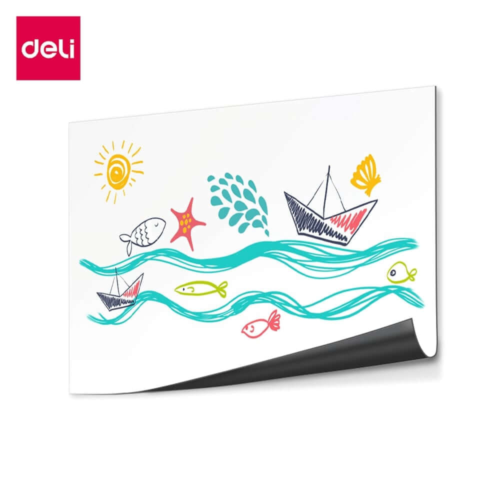 กระดานไวท์บอร์ด DELI EV354-2-WH-01 ขนาด 60 X 90 ซม. สีขาว_0